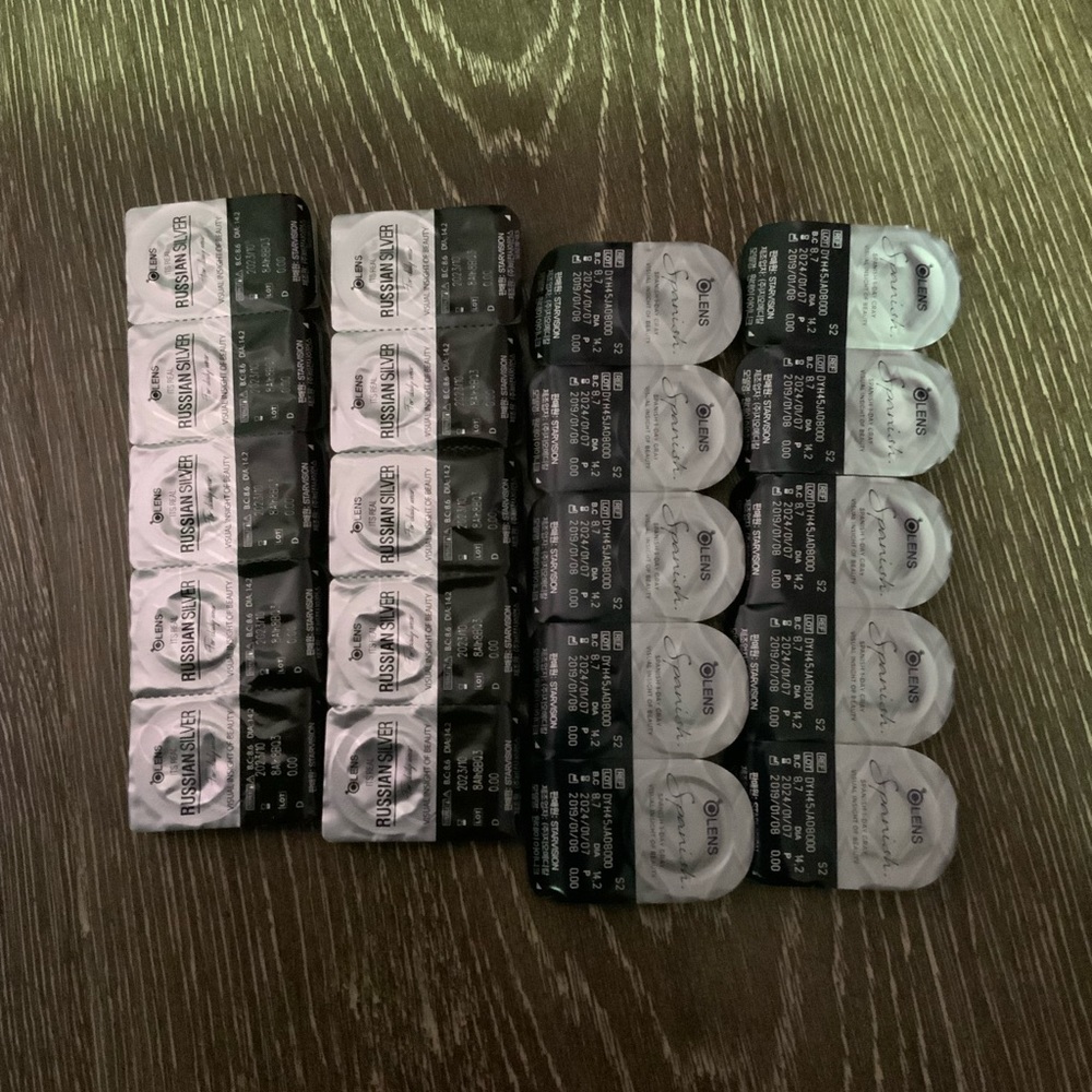 Olens daily lense in Spanish grey and Russian silver